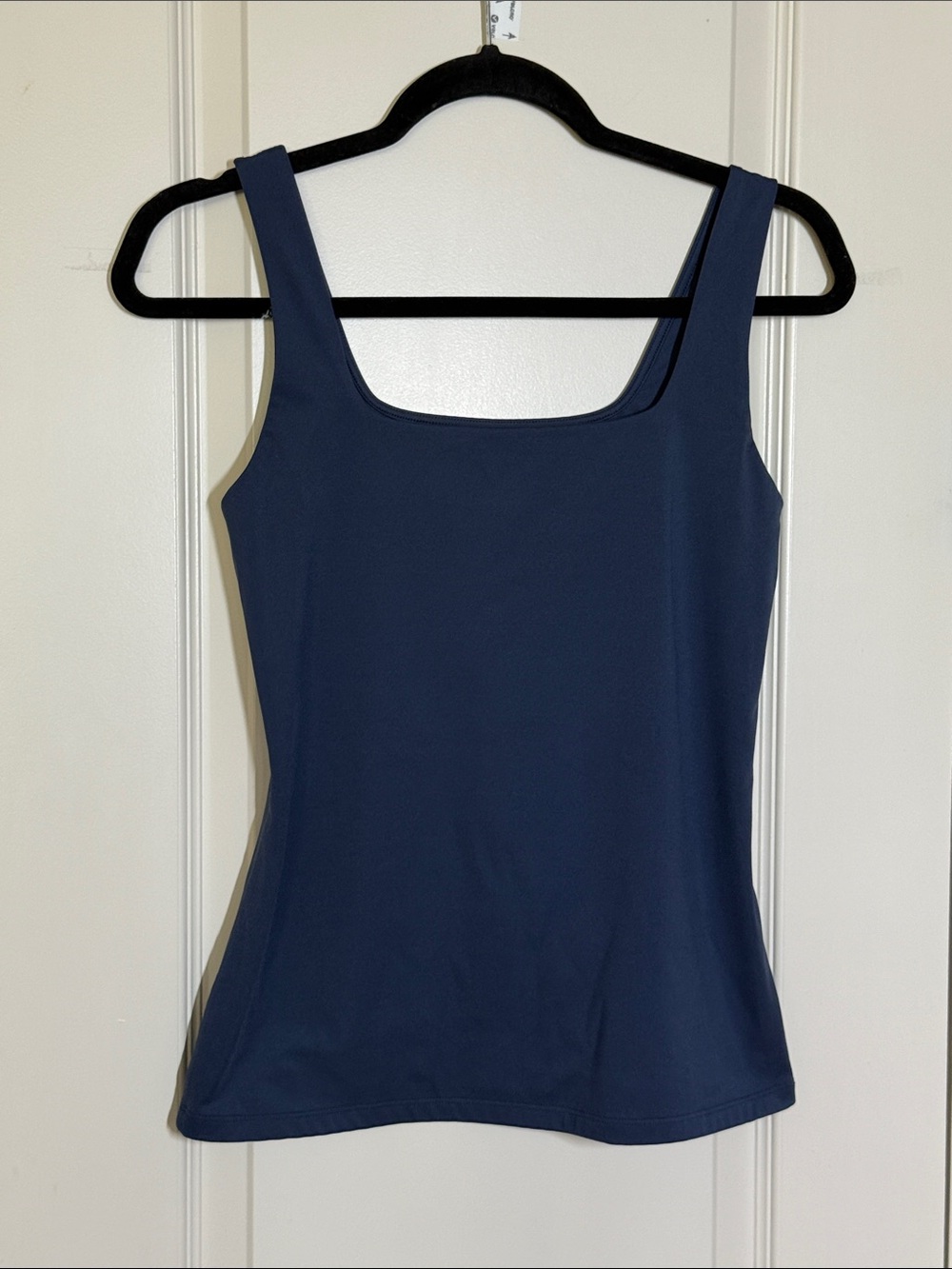Nine West Navy Square Neck Tank Top